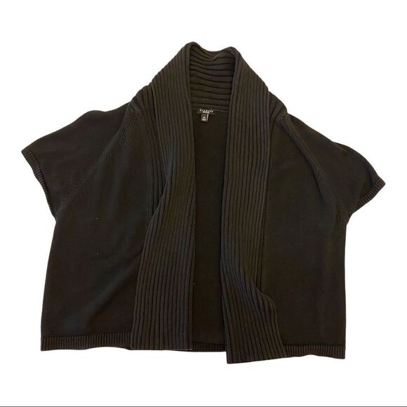 Talbots Black Short Sleeve Shrug Cardigan Sweater‎ Sz XL - Picture 10 of 13